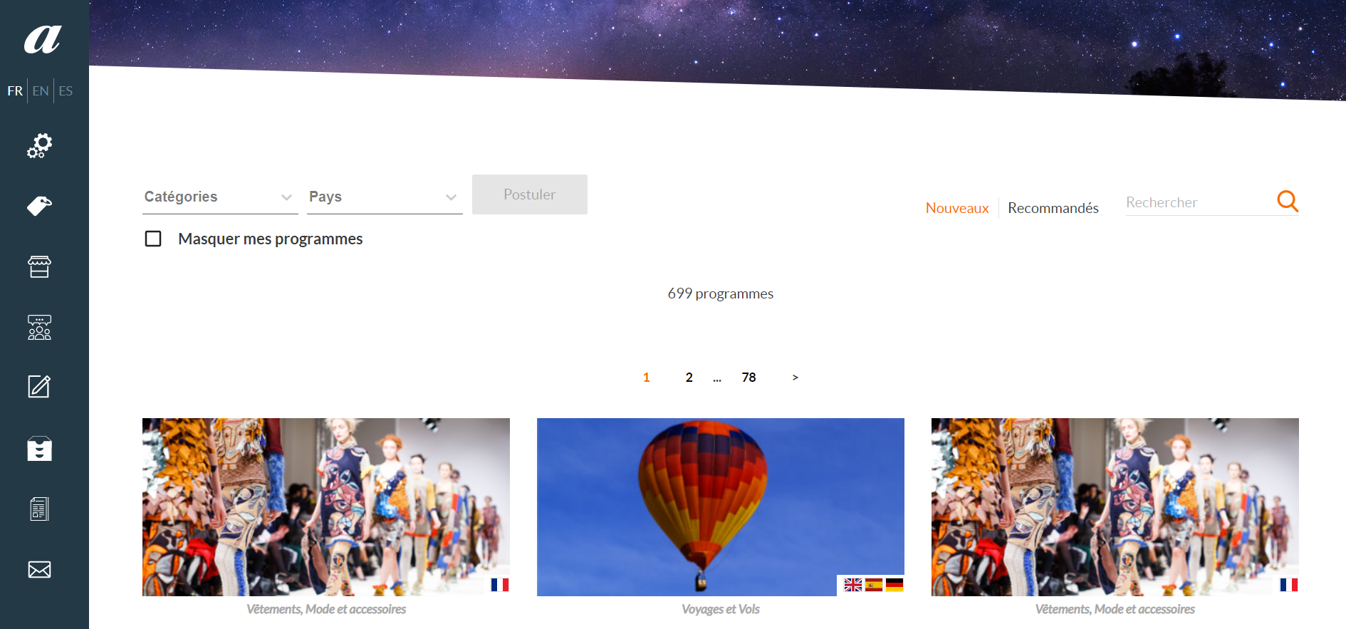 nombre de programme affiliation afilae
